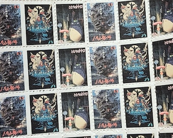 Hayao Miyazaki's anime Stamp Sheets x 30 pcs