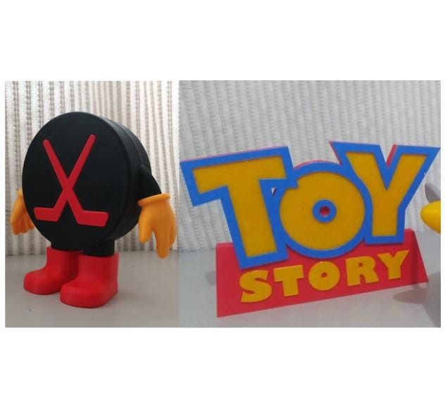 Toy story hockey puck - Etsy 日本