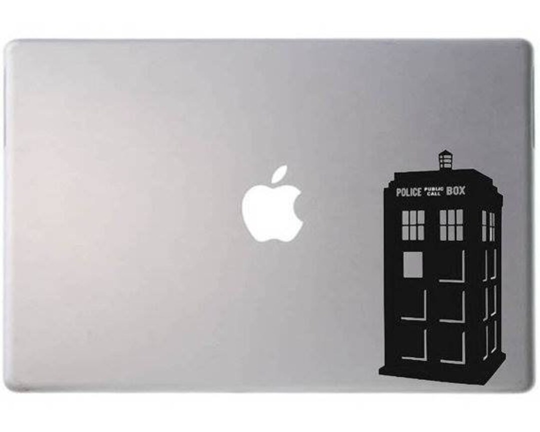 TARDIS Laptop Vinyl Decal Water Proof, 7 Inches - Etsy