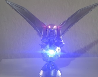 Base Hawk Heaven dei Silverhawks con luci, scala 1/18, 10,5 x 12,5 x 8 pollici