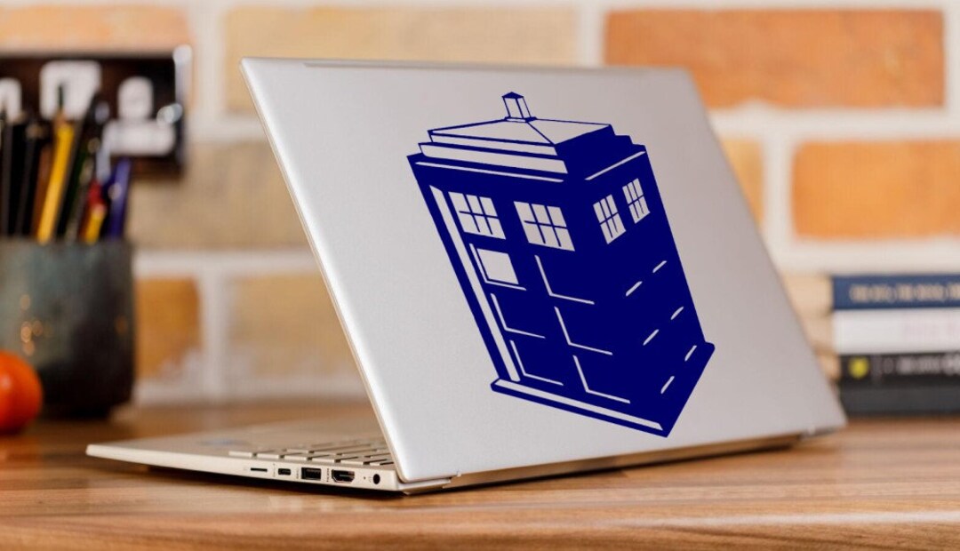 TARDIS Laptop Vinyl Decal Water Proof, 10 Inches - Etsy