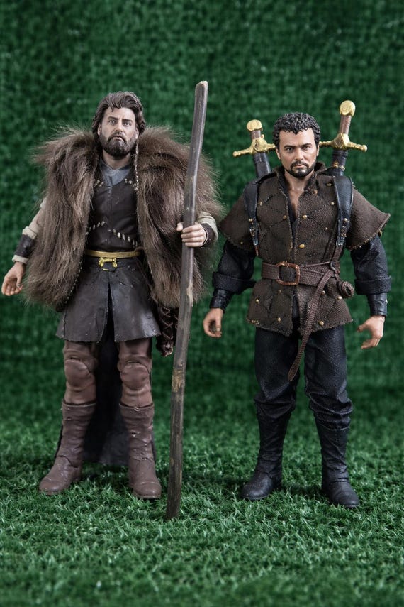 Robin of Sherwood Nasir + Little John 7' Action Figure +