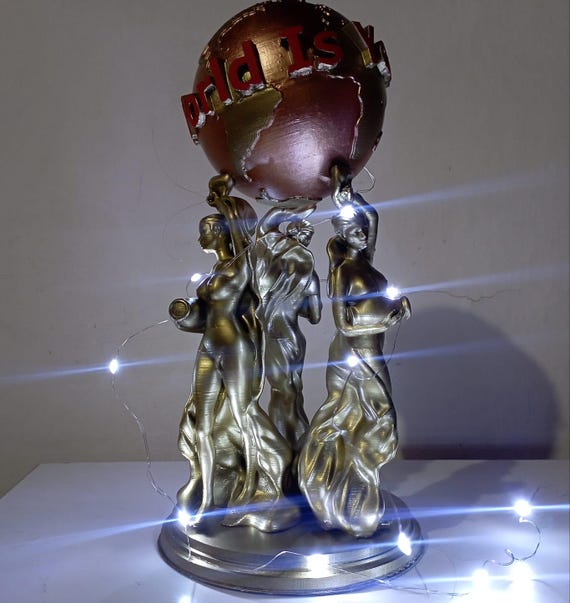 The World is Yours Scarface Statue 3D Printed Model 12 Inches Tall