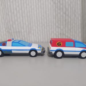 Inspector Gadget&#39;s set x 2 Gadgetmobile  and Gadget Van 1/24 Scale 3D Print Model