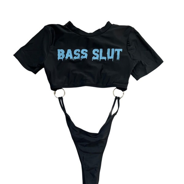 Custom Text Bodysuit (rave bodysuit, custom rave bodysuit, rave outfit, kandi, custom edm bodysuit, rave accessories)