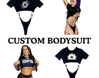 Custom Edm Dj Bodysuit (rave bodysuit, custom rave bodysuit, rave outfit, kandi, custom edm bodysuit, rave accessories)