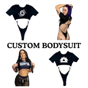 Custom Edm Dj Bodysuit (rave bodysuit, custom rave bodysuit, rave outfit, kandi, custom edm bodysuit, rave accessories)