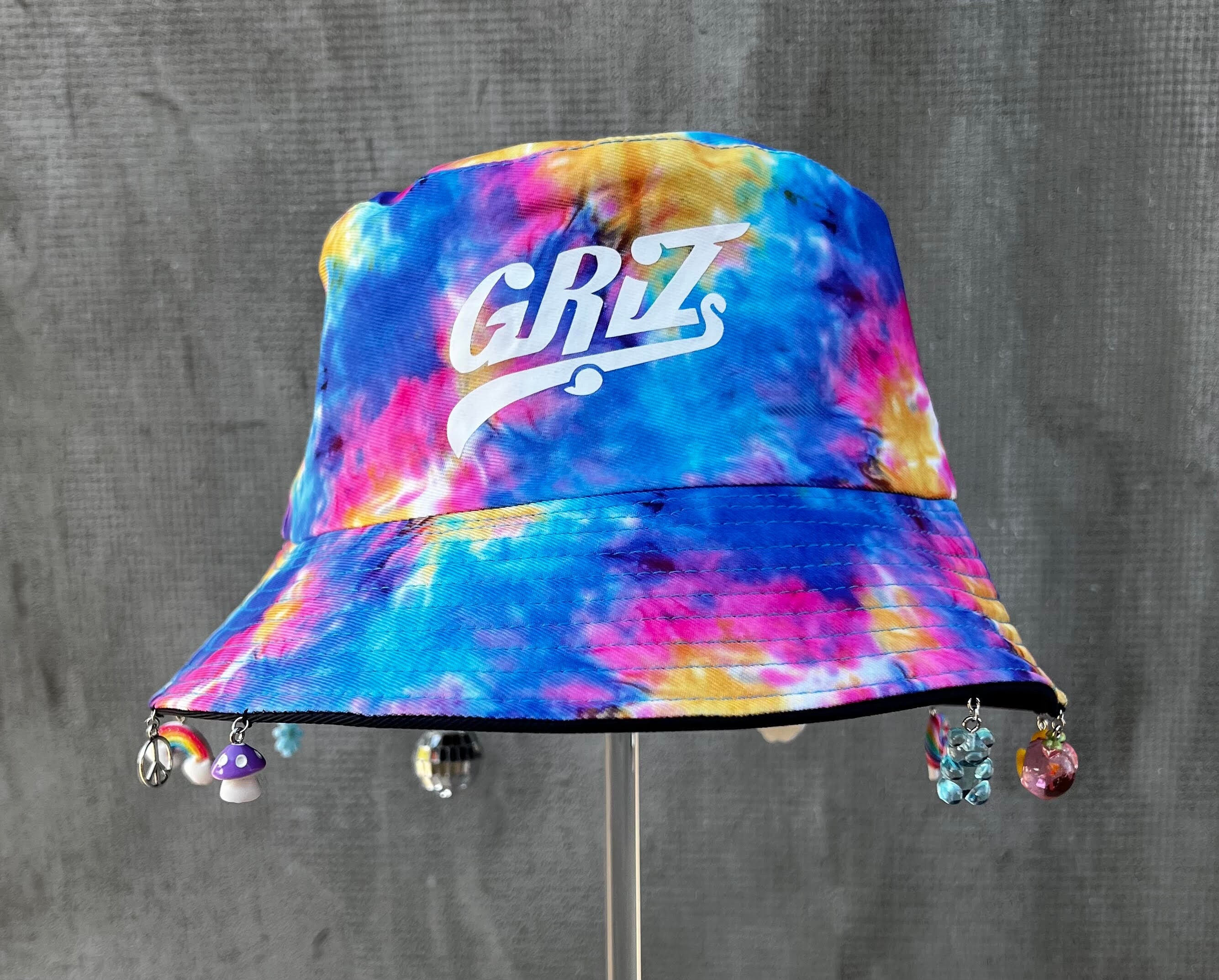 Griz Charm Bucket Hat edm Bucket Hat, Griz Bucket Hat, Rave Accessories