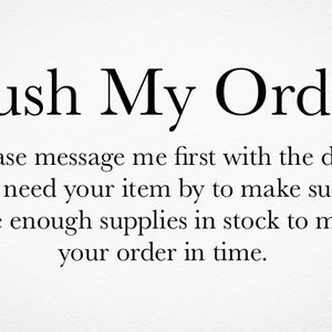 Rush My Order