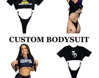 Custom Edm Dj Bodysuit (rave bodysuit, custom rave bodysuit, rave outfit, personalized rave bodysuit, rave accessories, rave wear, edm)