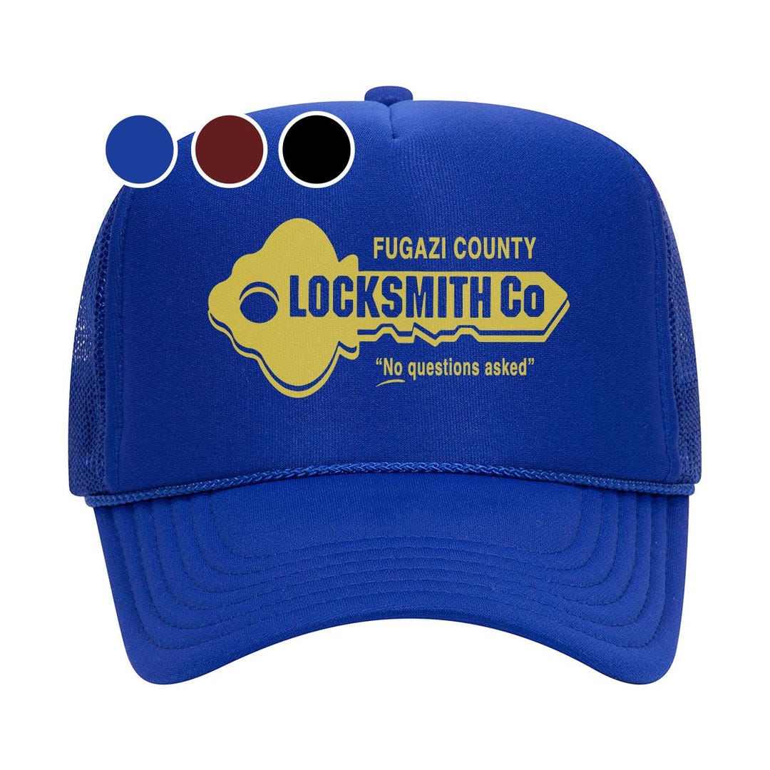 Vintage 90s Locksmith Shop Trucker Hat With Rope Snapback Thrifted ...
