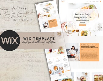 WIX WEBSITE TEMPLATE  Wix Health Coaching website  Nutrition template  Wix  Website  Diet Weight Loss Template  Dietitian website Modern