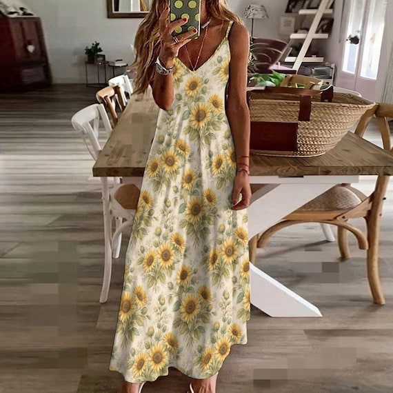 summer sexy dresses for women Halter Dress – Backless Floral Sundress White-Nude Chiffon Elasticity Size:XL Maternity Shoulder White Frill Dress