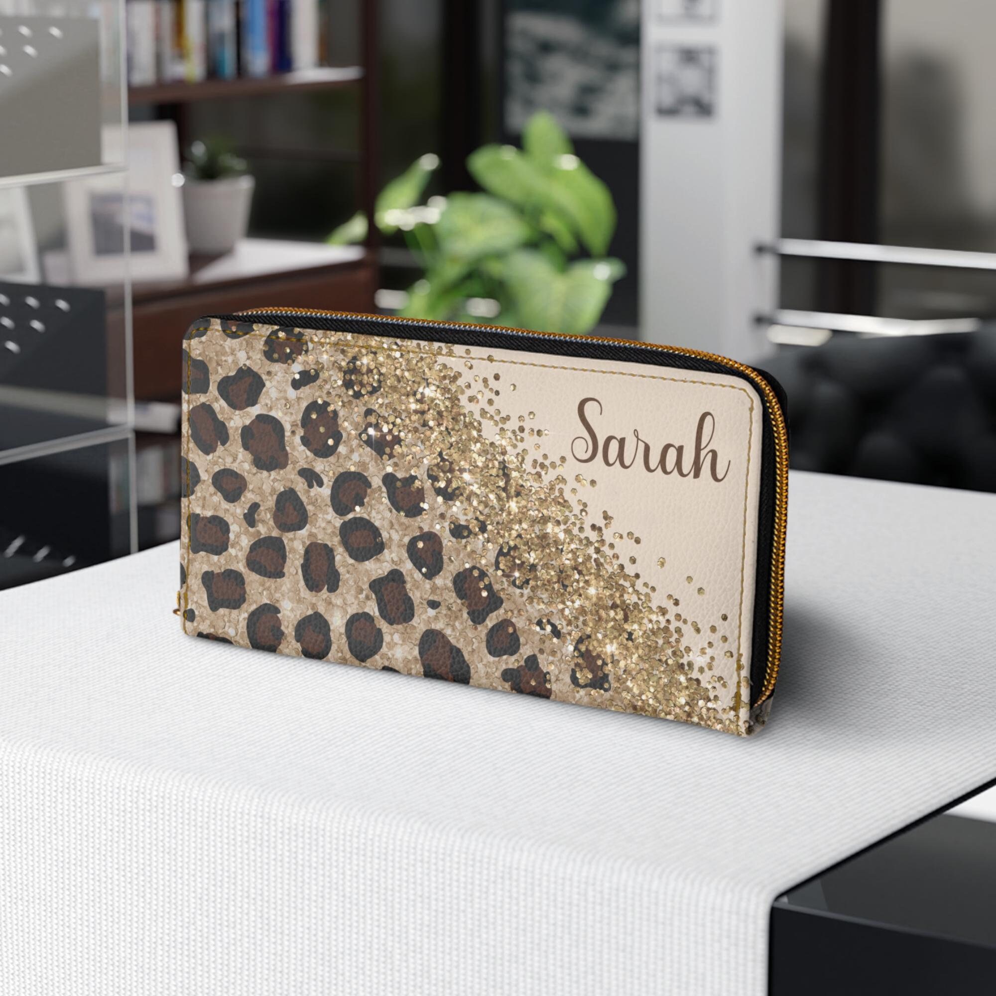 ◆JOSEPH&STACEY◆ Lucky Knit Card Wallet With Chain Leopard This item is unavailable - Etsy