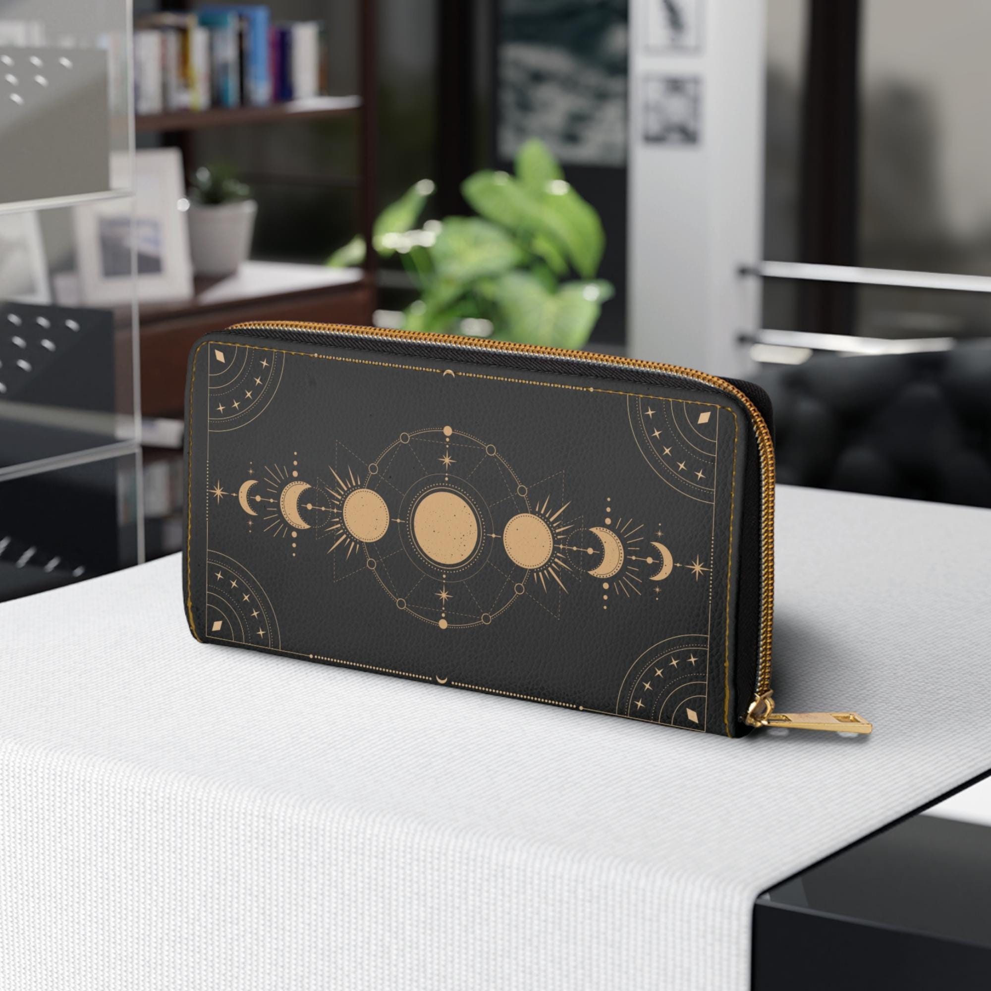 Moon Wallet - Etsy