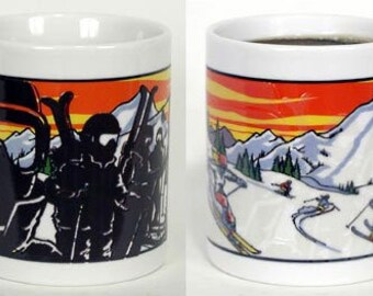 Winter Skiing Picture Changing Wonder Coffee Mug