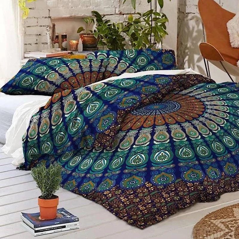 Mandala Pattern Bedspread
