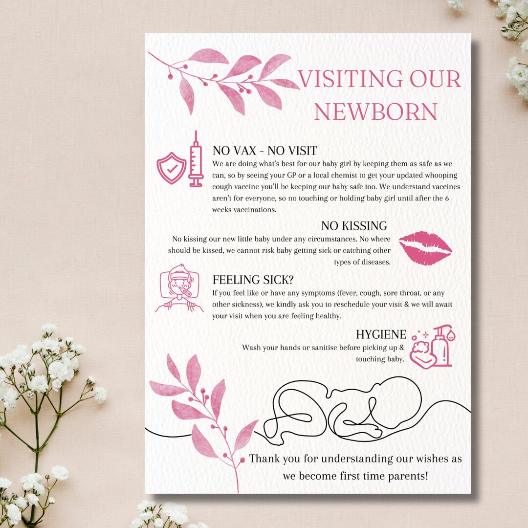 Visiting Our Baby Girl, Visitor Information, PDF Instant Download ...