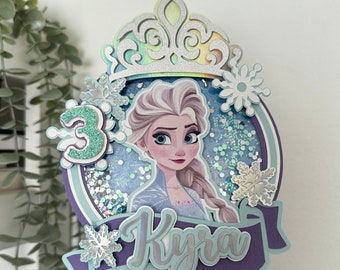 Frozen Inspired Caketopper - Birthday - Caketopper - Birthday - Shaker Caketopper - Elsa