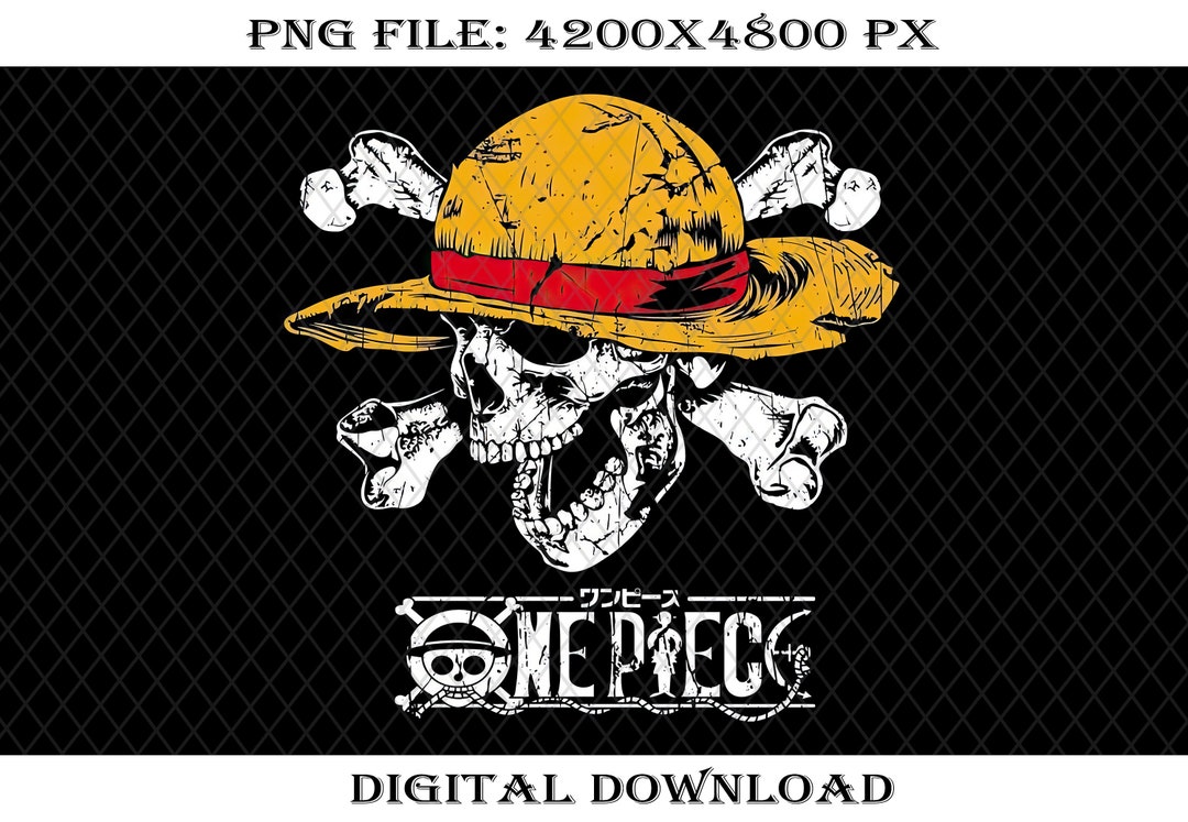 Straw Hat Pirate Flag Png One Piece Png Etsy