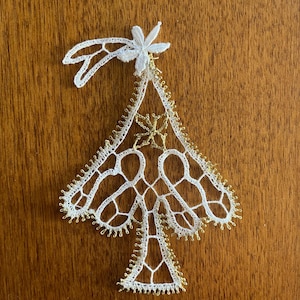 Albero di Natale in pizzo di Cantù
