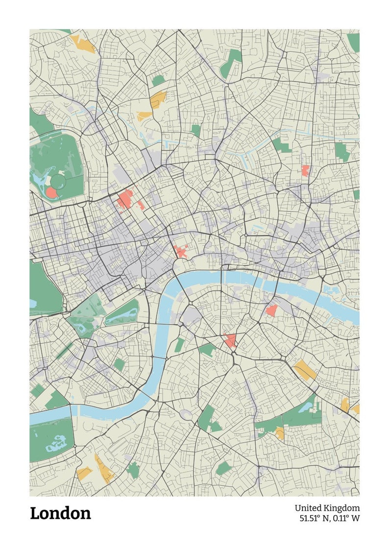 Digital Download London Map Print - Il 794xN.6143875679 Adlx 