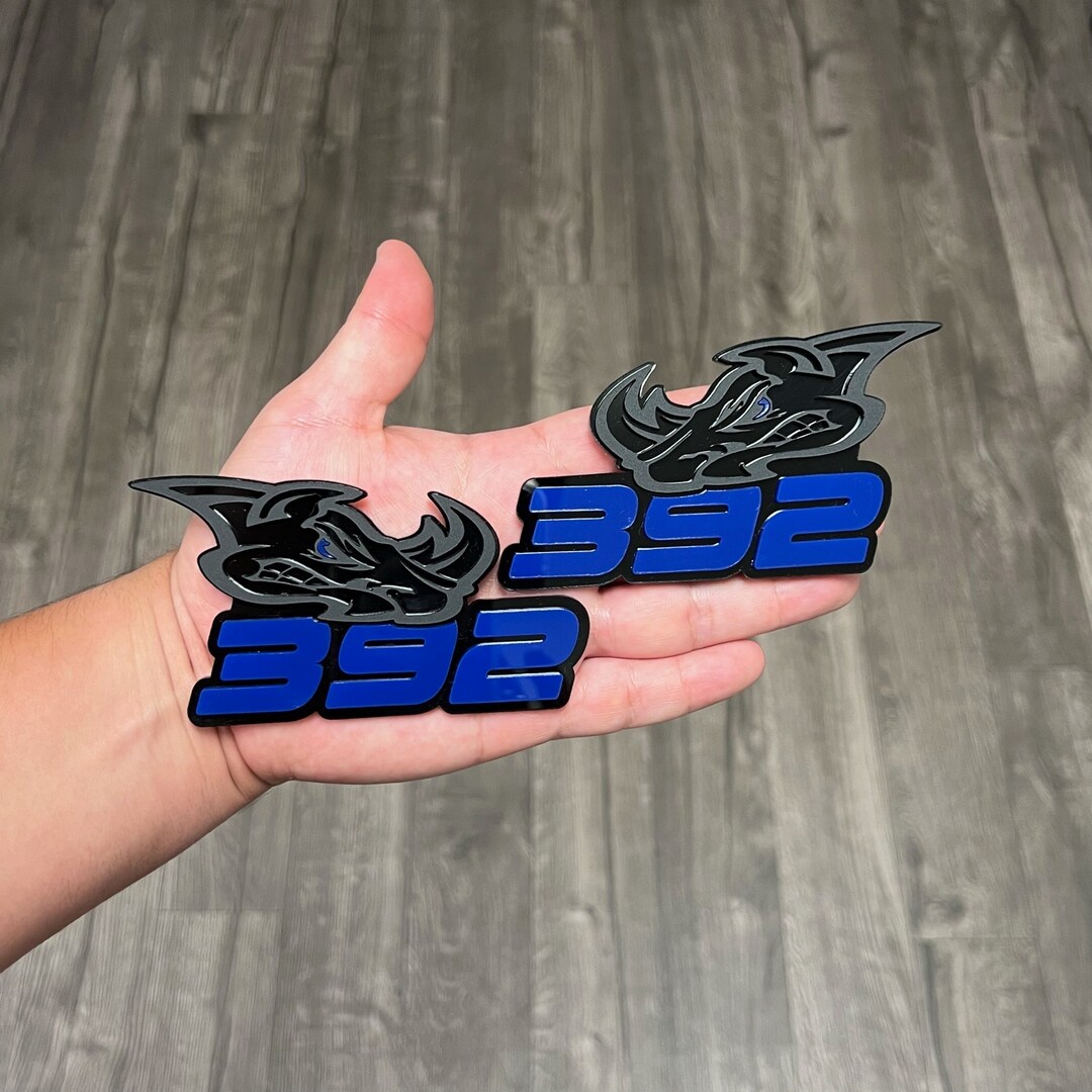 Car Fender Emblems/badges Black ANGRY RHINO black Backing Etsy