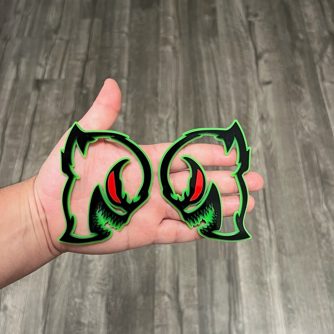 Car Fender Emblems/badges Black and Green Colored GOBLIN W/ Etsy
