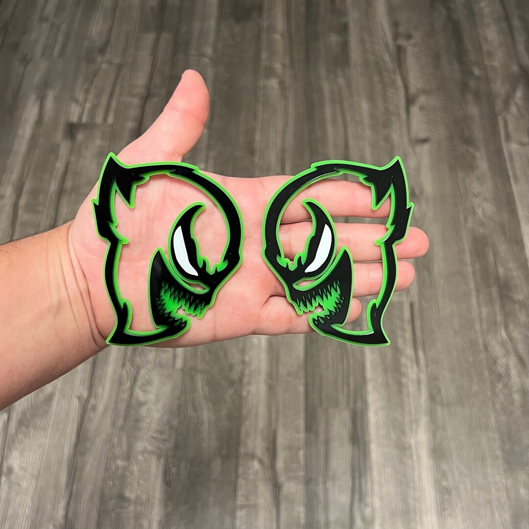 Car Fender Emblems/badges Black and Green Colored GOBLIN W/ Etsy