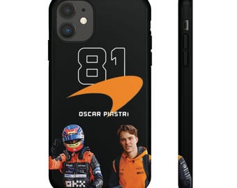 Oscar Piastri Tough Cases, McLaren Phone Cases, Sport Phone Cases, Formula 1