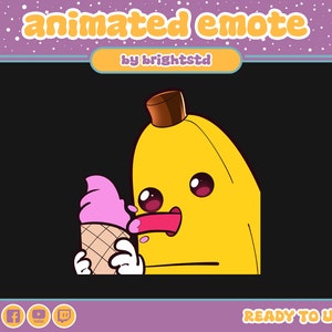 animated emote | banana animated emote | banana emote | stream and discord