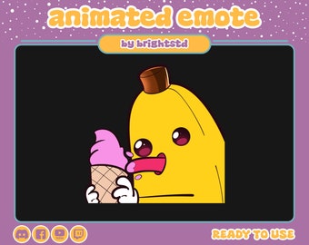 animated emote | banana animated emote | banana emote | stream and discord