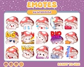 Mushroom emotes | twitch emotes | mushroom head | kawaii emote | cute emote