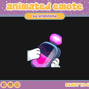 Animated emote | cat paw emote | love emote | for streamer