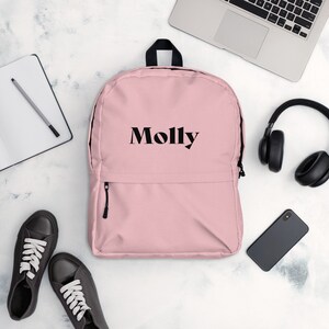 Mochila Personalizada em 12 Cores - Adicione Seu Nome!  Mochila Personalizada para Crianças e Adultos