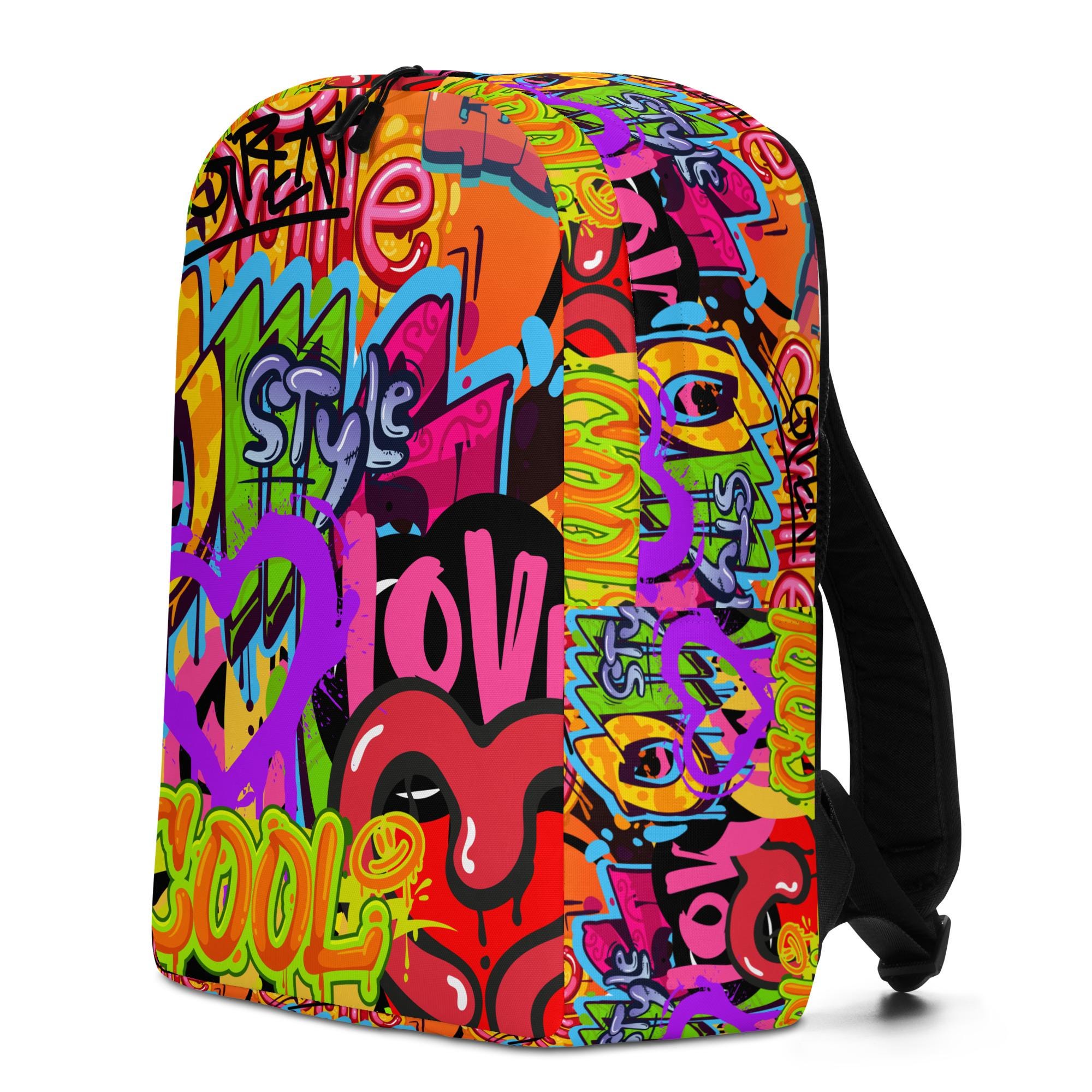 Tous Multicolor Graffiti Backpack Amazon.com: Tarity Cool Graffiti School Backpack For Kids  main image 2