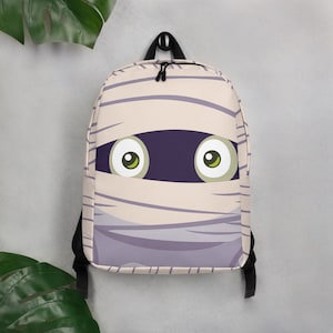 L'aventure vous attend : sac à dos amusant design momie pour enfants, sac à dos parfait pour l'école
