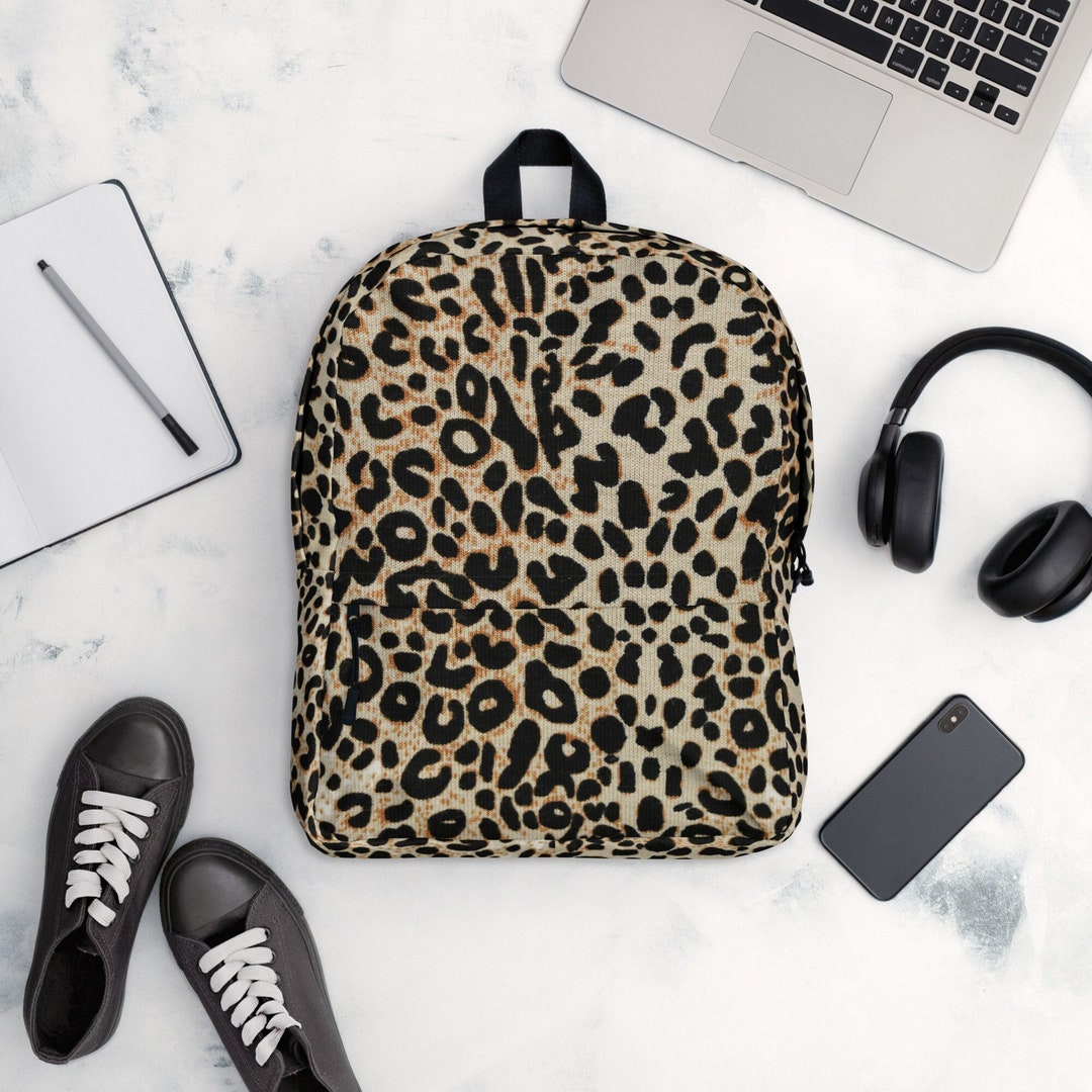 Wild Style Essential: Leopard Print Backpack for Fashion-forward ...
