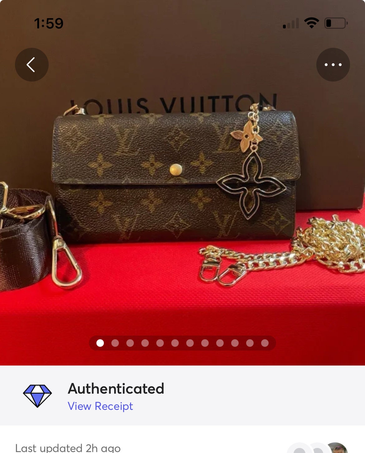 Louis Vuitton LV Bag 6R23 M67404 Cartera Corta Elegante Y simple De Cuero  REAL Larga Carteras De Cadena Monederos Compactos Embragues Tarjeta De  Llaves De Noche