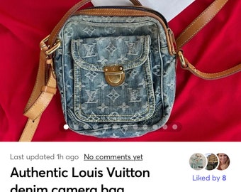 Authentic denim Louis Vuitton iconic “camera bag”
