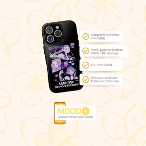 K-Pop Demon Hunters Huntrix Phone Case Tough Phone Cases Kpop Accessories Anime Phone Covers Gift for Kpop Fans Stylish Phone Protection