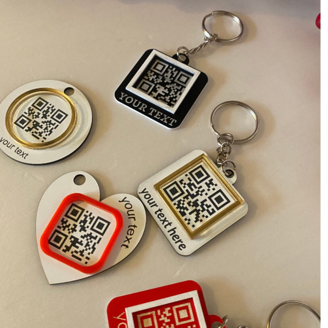 Key Chain File DIGITAL FILE Qr- Code Keychain File, Social Media File, SVG File - Etsy