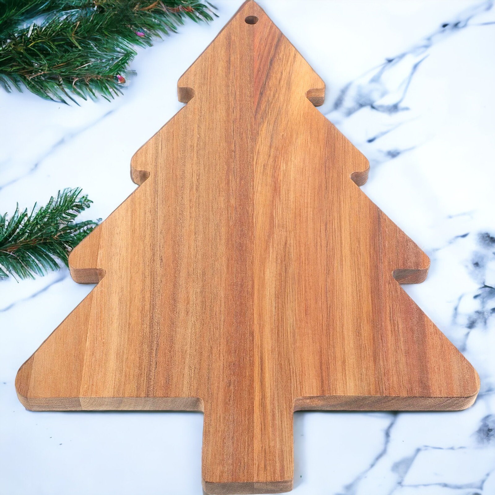 Wood Christmas Tree Charcuterie Board Wood Cutting Board Christmas Wood