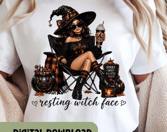 Funny Doll Face Halloween PNG, Resting Witch Face Shirt Design, Adult Humor Sublimation Design, Trendy Spooky Vibes , Sarcastic Fall   H267