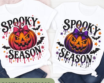 Spooky Season Png, Retro Halloween Png, Cute Pumpkin Png, Halloween Png, Halloween Shirt Sublimation Design, Witchy Bats, Spooky vibes  H133