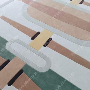 12x15 Modern Area Rug Hand Tufted Rug Home Decor Rug Handmade Wool Rugs for Living Dining bedroom Office and Custom Rug 6x9 8x10 9x12 10x14