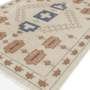 9 x 12 geometrische motieven karpet handgeknoopt wollen vloerkleed modern beige vloerkleed handgemaakt wollen vloerkleed woonkamer eetkamer slaapkamer kantoor hal en aangepast vloerkleed