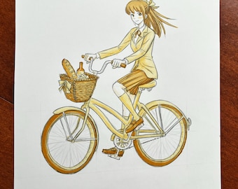 The Bicycler: Artwork from My How to Draw Someone Riding a Bicycle Video