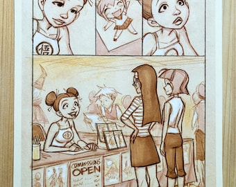 Meeting Madeline: Original Page from The COMIC BOOK LESSON