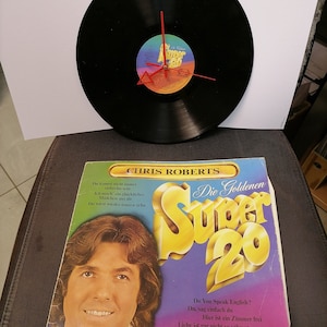 Wall clock made from Chris Roberts record including original cuver